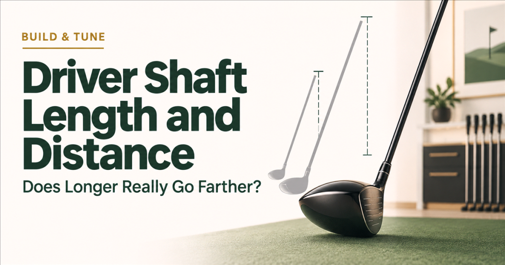 Driver shaft length comparison: 45.5–45.75-inch stock drivers versus 44.5–45.25-inch tour setups