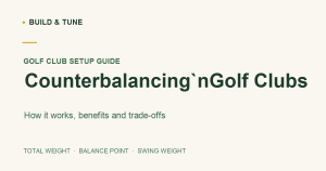 Text thumbnail for a guide to counterbalancing golf clubs